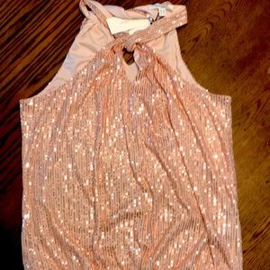 ☀️3/$25 sale☀️ Glittery ladies halter top